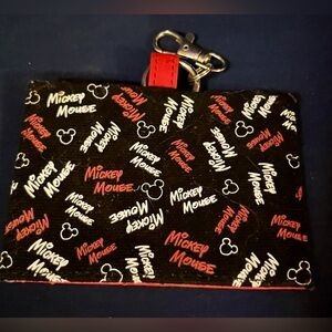 Disney Red and Black ID Holder